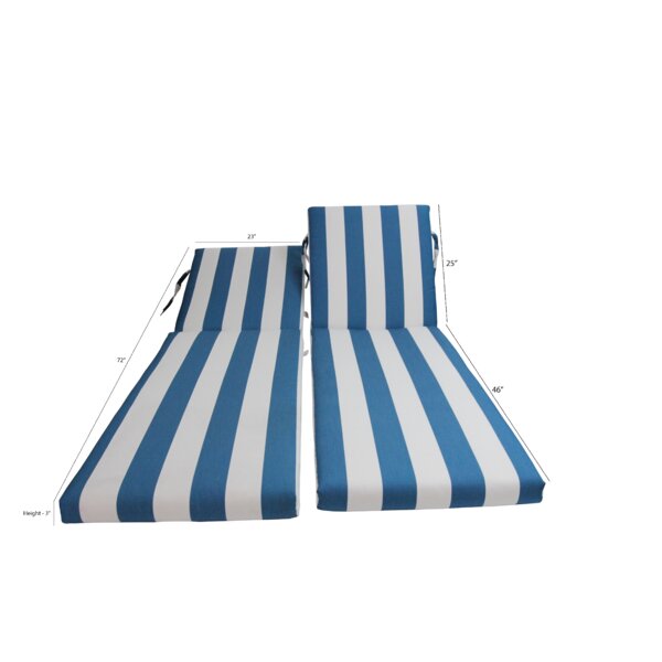 Indoor/Outdoor Sunbrella Chaise Lounge Cushion & Reviews | AllModern
